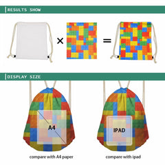 Noisydesigns Crazy Poni 3D Print Backpack Small Drawstring Bag