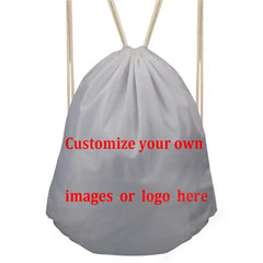 Noisydesigns Crazy Poni 3D Print Backpack Small Drawstring Bag