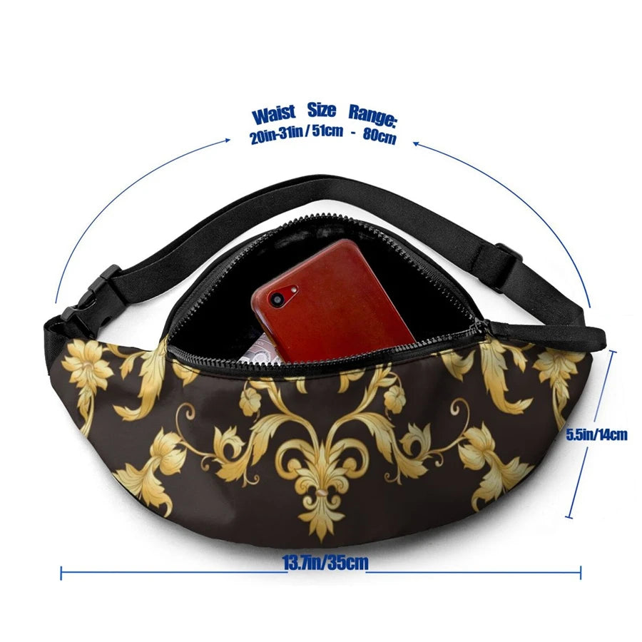 Noisydesigns Floral Print Waist Bag for Women