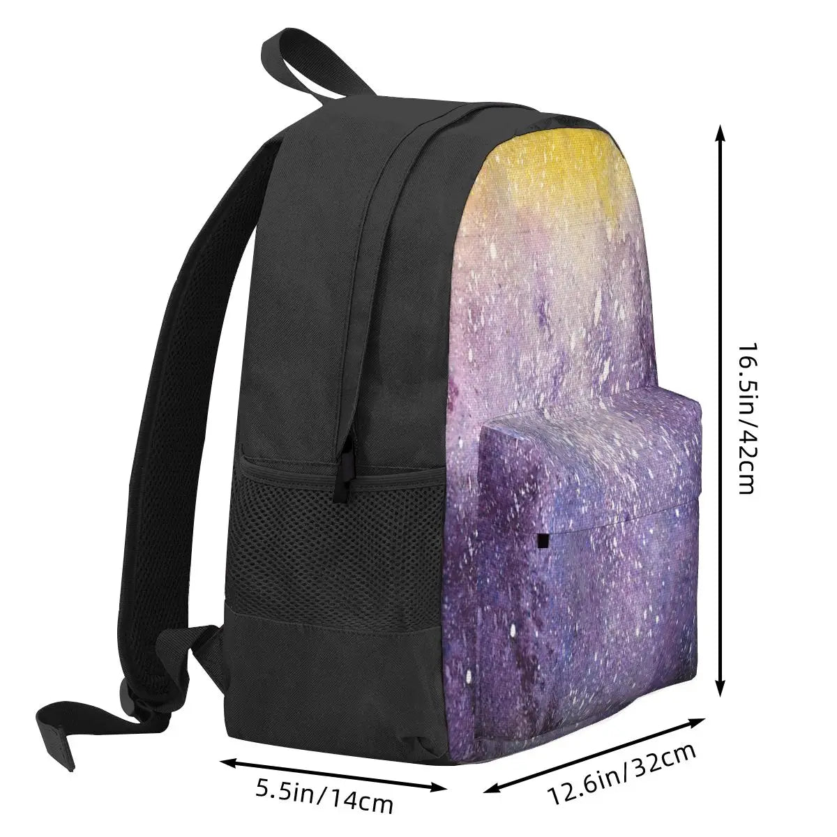 Non-Binary Pride Galaxy Backpacks Zipper School Bag
