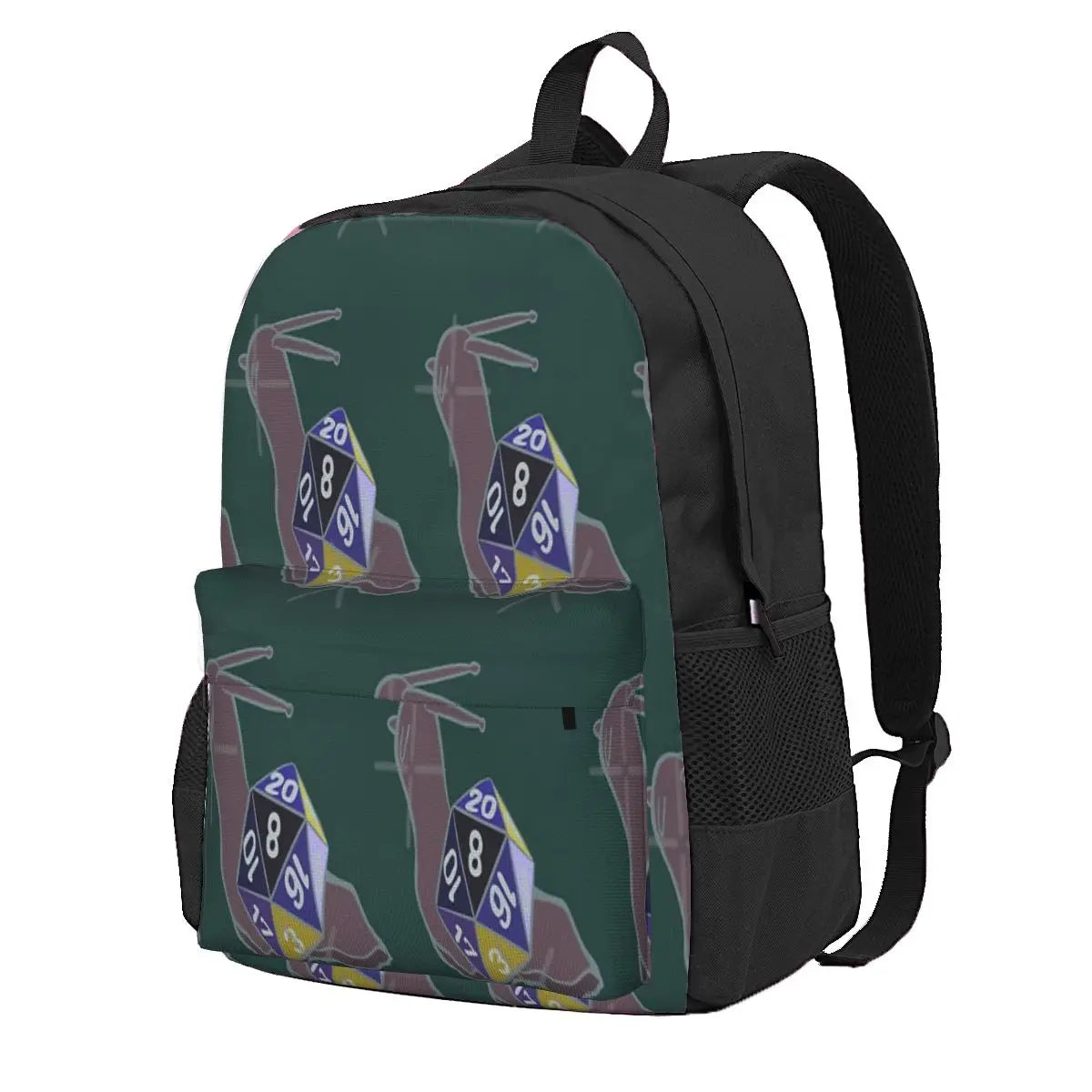 Nonbinary Snail D20 Backpacks Men's and Women's School Bags