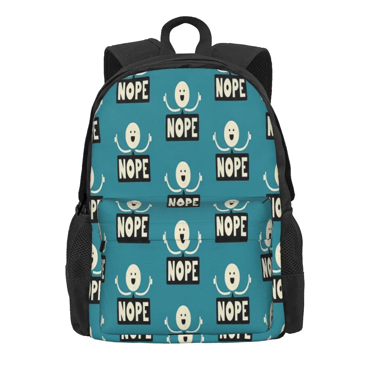 Nope Backpacks Men's Women's Bags Backpack Zip Pockets