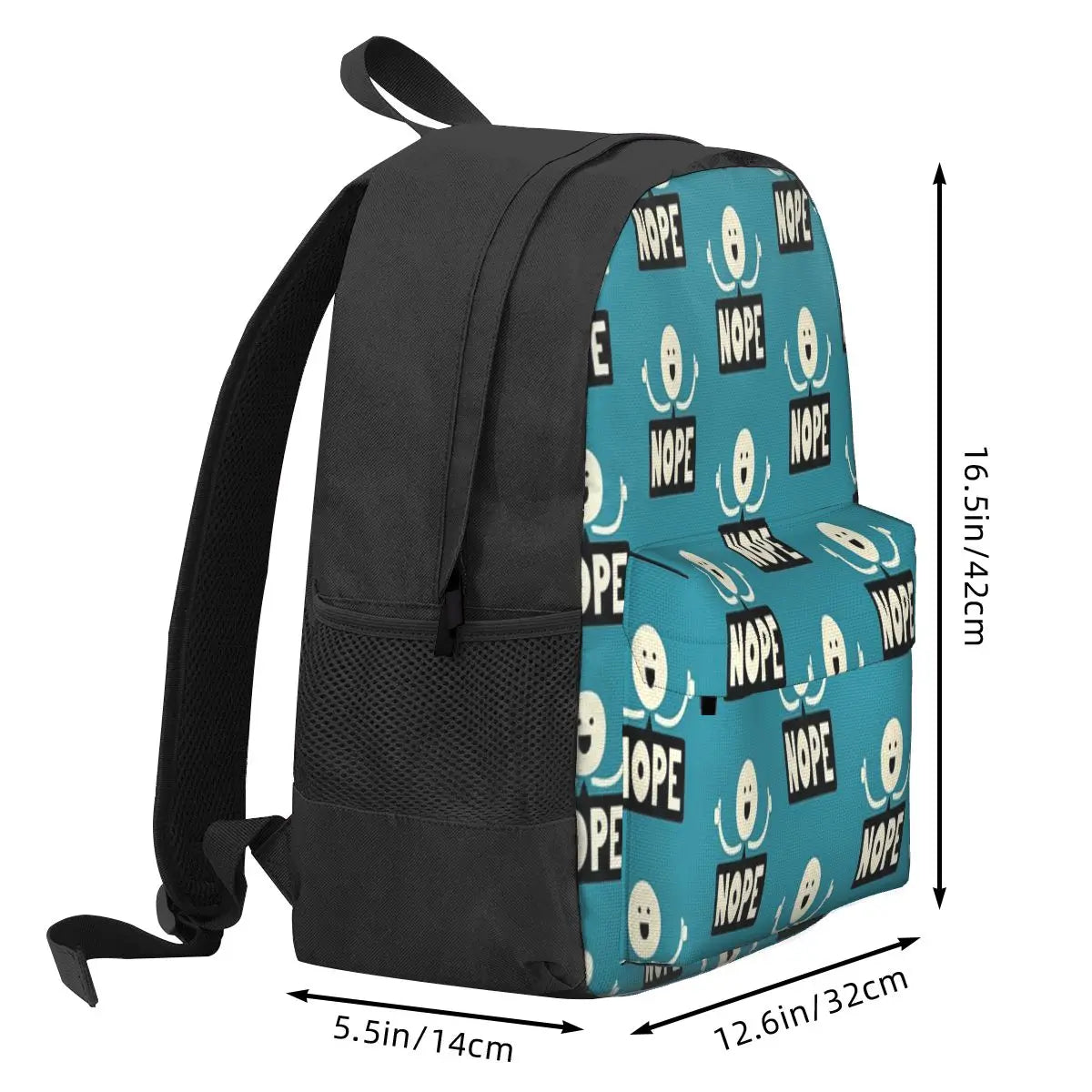 Nope Backpacks Men's Women's Bags Backpack Zip Pockets