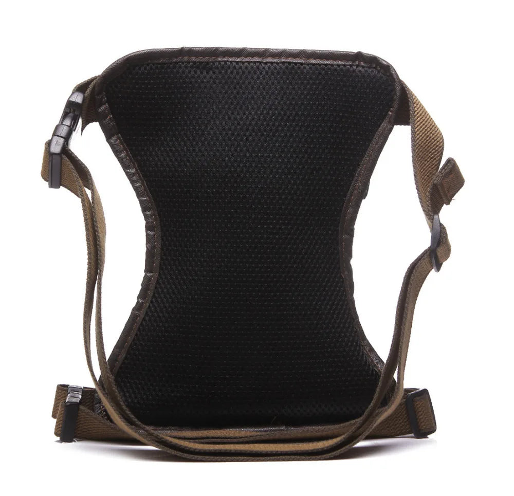Men Canvas Waist Drop Leg Bag Military Fanny Pack Shoulder Bag