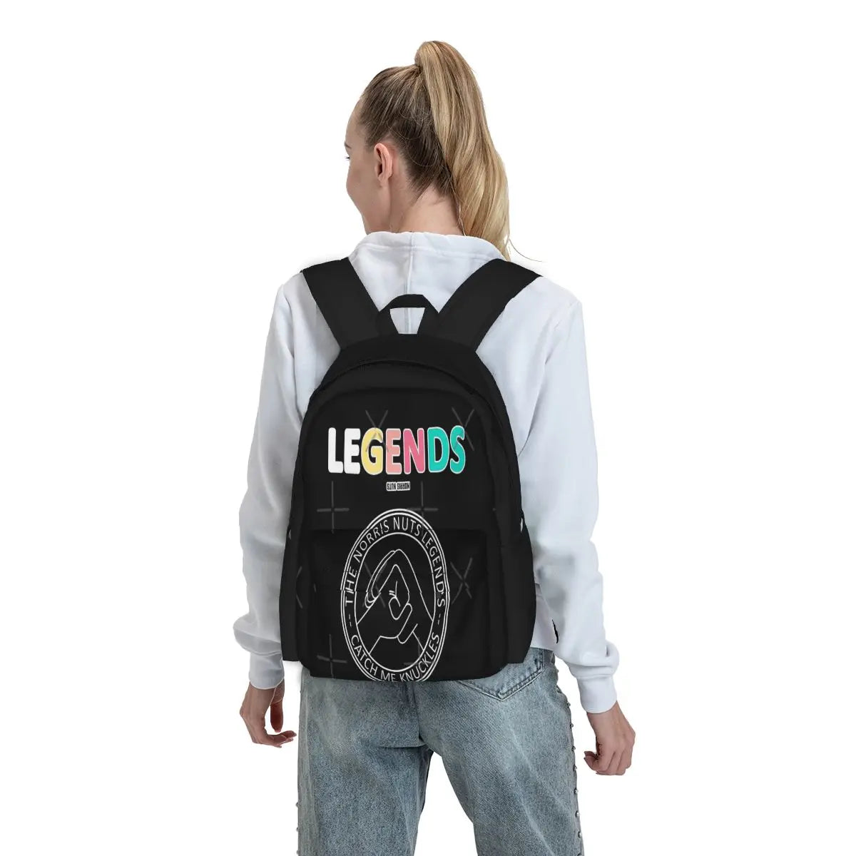 Norris Nuts Legends Backpack - Personalised Bags for Men & Women