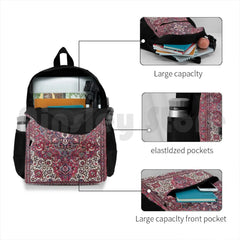 Vintage Persian Red Outdoor Hiking Backpack