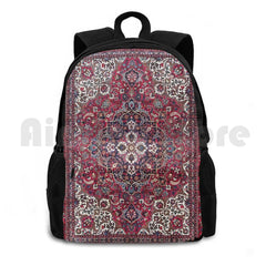 Vintage Persian Red Outdoor Hiking Backpack