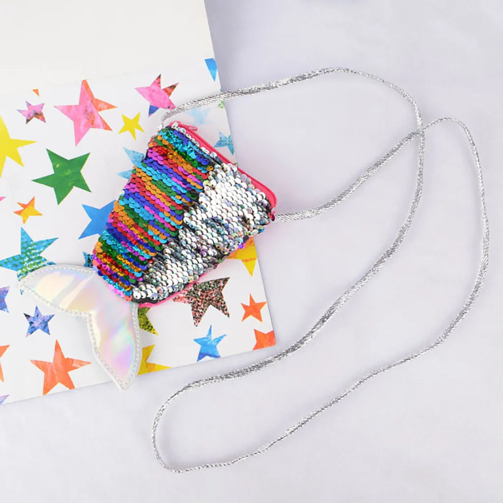 Note 8 Phone Case Wallet Sequin Purse Shoulder Mini Bag Mobile Wallet