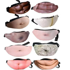 Dad Bod Waist Bag Beer Hairy Belly Fanny Pack