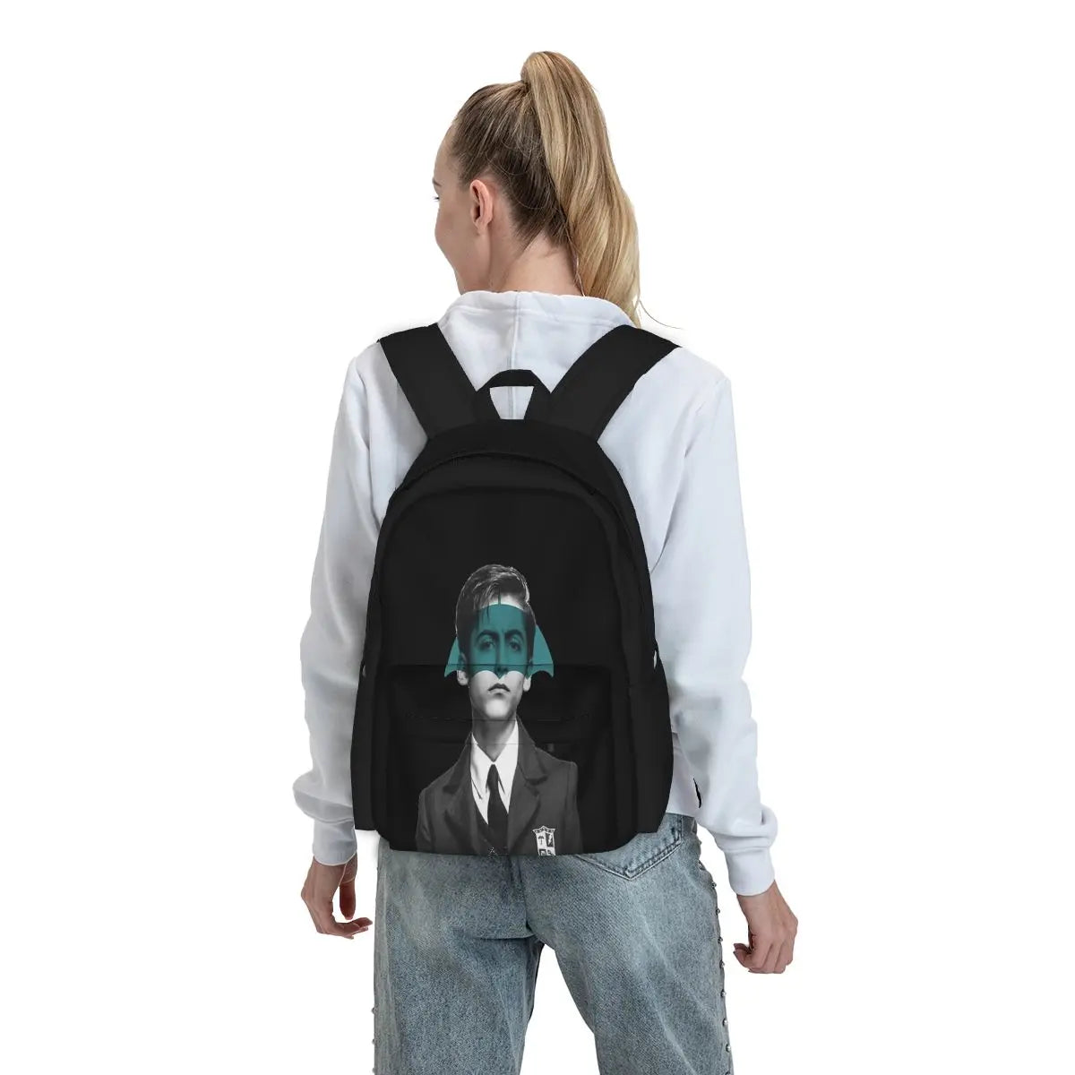Number Five Backpack Men Women Handbag School Boy