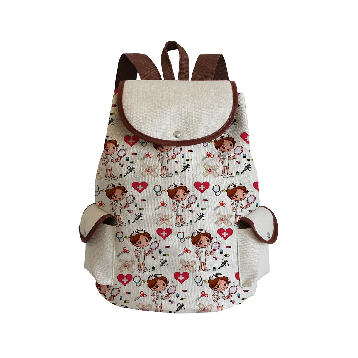 Nurse Printing Women's Backpack School Bags For Teenager