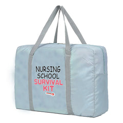Nurse Travel Bag Nylon Foldable Luggage Women Waterproof Unisex Large Capacity