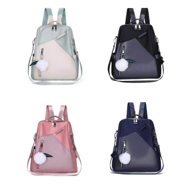 Nylon Anti-theft Backpack for Women