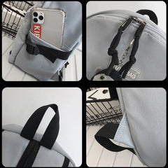 Nylon Backpack For Women School Shoulder Bag Bagpack