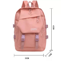 Nylon Backpack Junior High School Students Large Capacity Travel Bag
