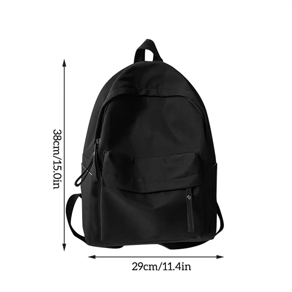 Nylon Backpack Large Capacity Laptop Shoulder Bag Teens Schoolbag