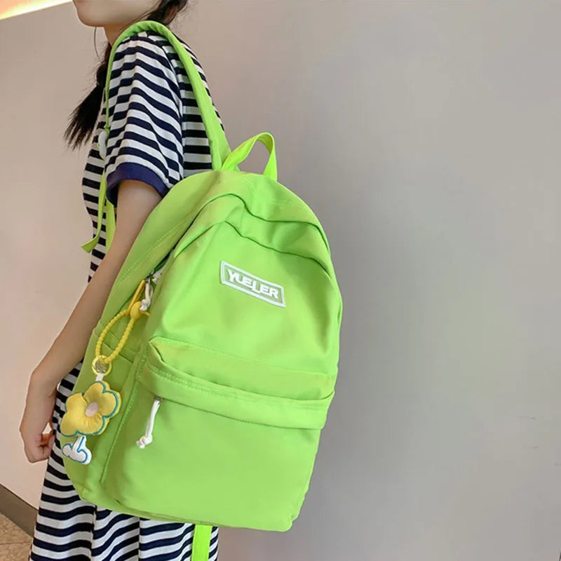 Nylon Backpack Women's Bag Large Capacity Schoolbags for Girls