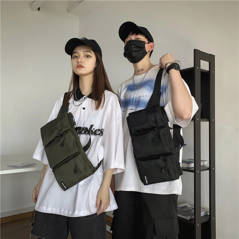 Unisex Chest Pack Crossbody Bags Hip-hop Tactics Belt Bag