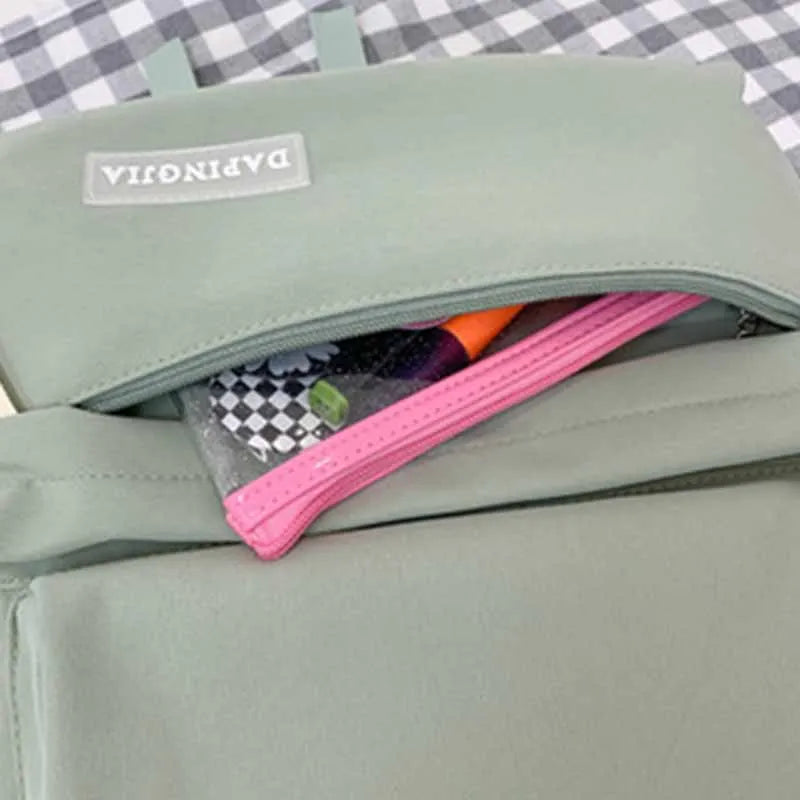 Nylon Multi-function College Backpack Female Student Rucksack