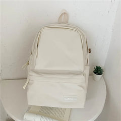 Nylon Multi-function College Backpack Female Student Rucksack