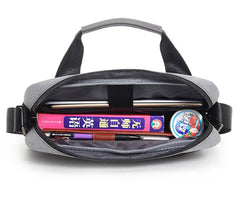 Nylon Briefcase with Secret Compartment 14-Inch Laptop Bag