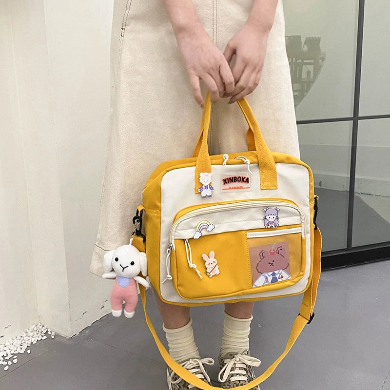Nylon Casual Women's Tote Shoulder Bag Retro Canvas Crossbody Bags