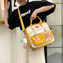 Nylon Casual Women's Tote Shoulder Bag Retro Canvas Crossbody Bags