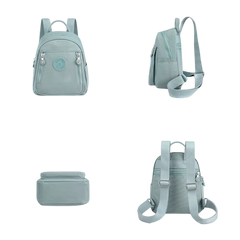 Nylon Backpack Bucket Bag Small Schoolbag
