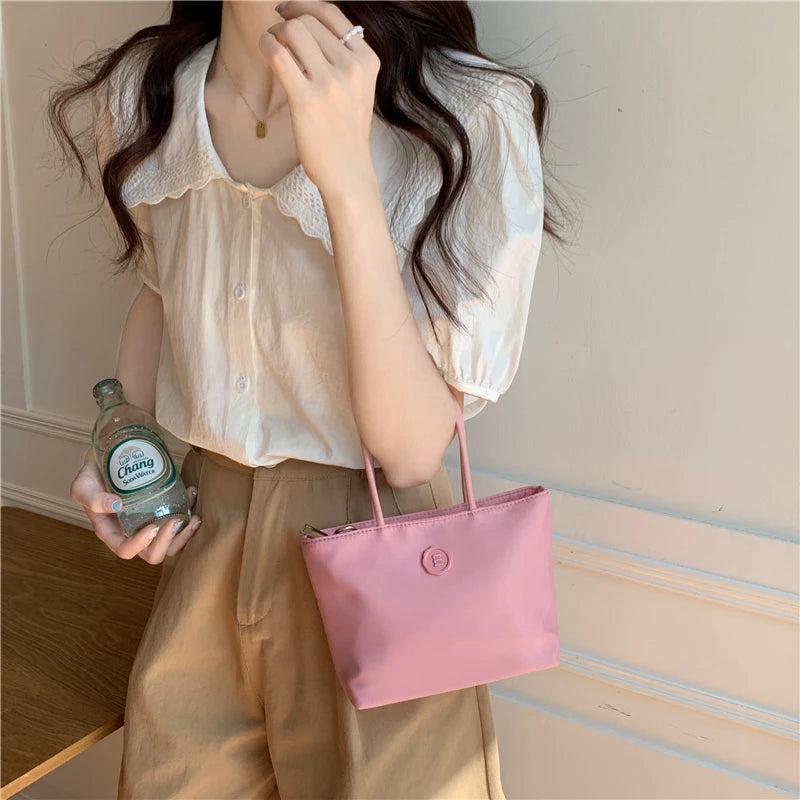 Nylon Cloth Small Messenger Bag Women Shoulder Crossbody Purse Handbag