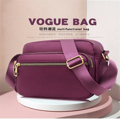 Casual Nylon Crossbody Bag for Women Waterproof Messenger Purse