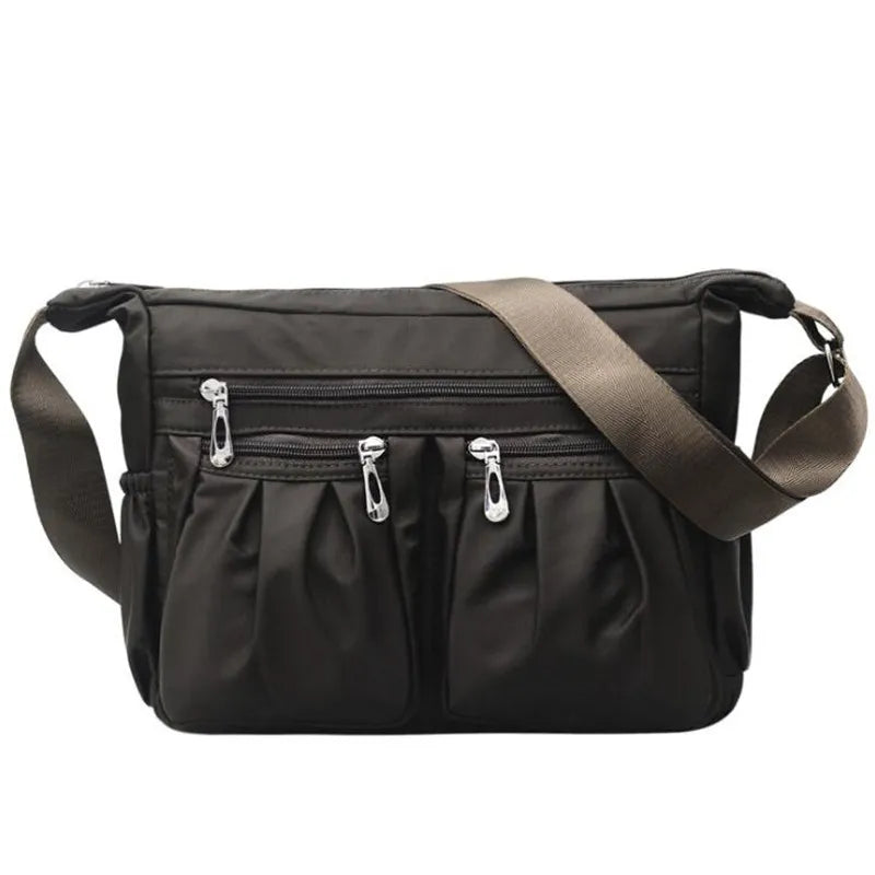 Youth Casual Nylon Diagonal Cross Bag Large Waterproof Shoulder Bag