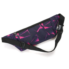 Nylon Fanny Pack Waist Banana Bag with Earphone Hole