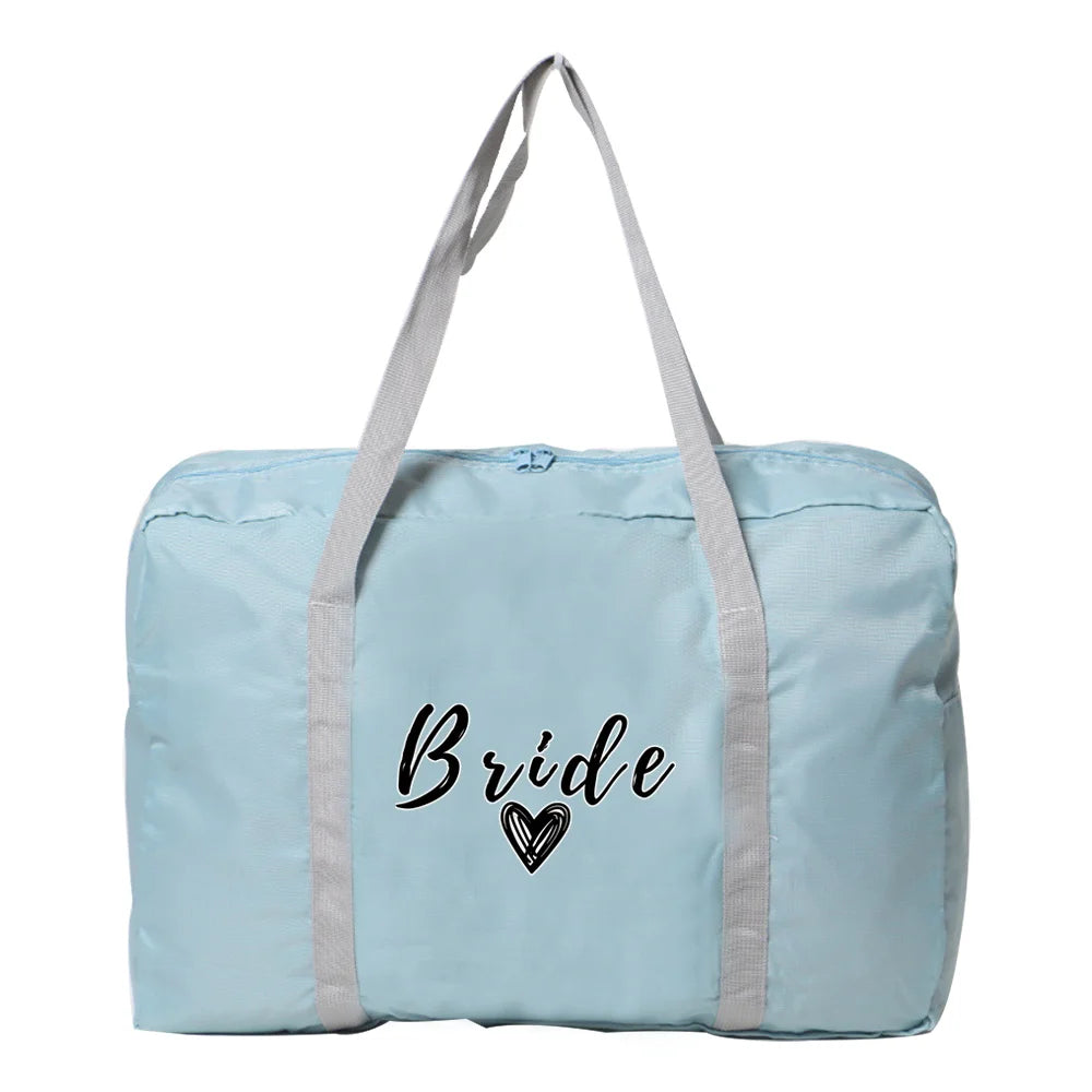 Nylon Foldable Bride Travel Bag Women WaterProof Large Capacity Bag