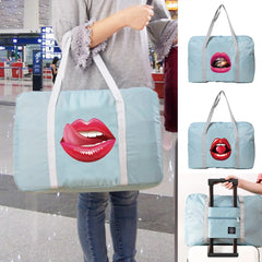 Nylon Foldable Travel Bag Women Waterproof Handbag