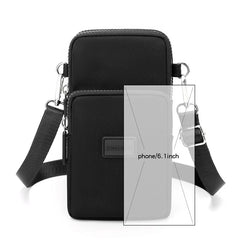 Women's Nylon Crossbody Shoulder Bag for Phone Wallet Clutch