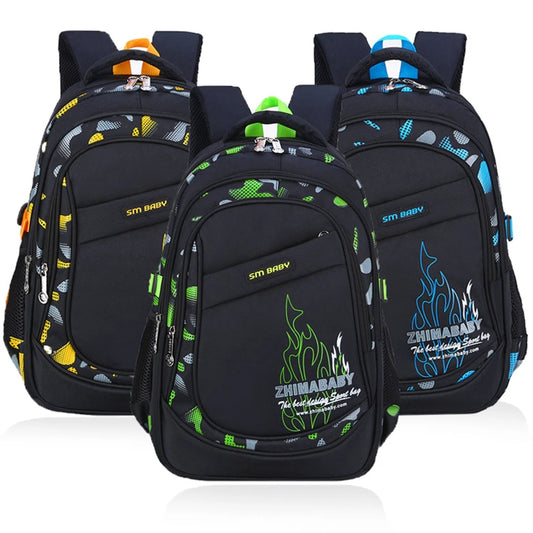 Nylon Kids Backpack for Boys Girls Primary School Bags