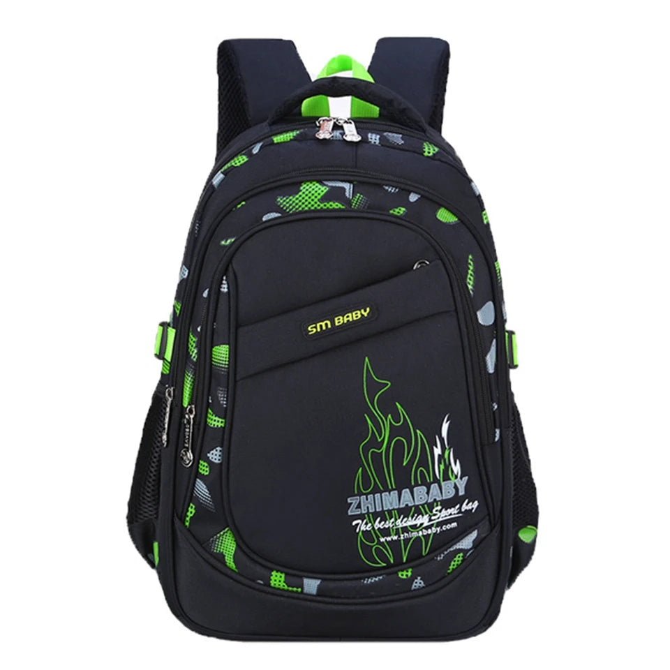 Nylon Kids Backpack for Boys Girls Primary School Bags