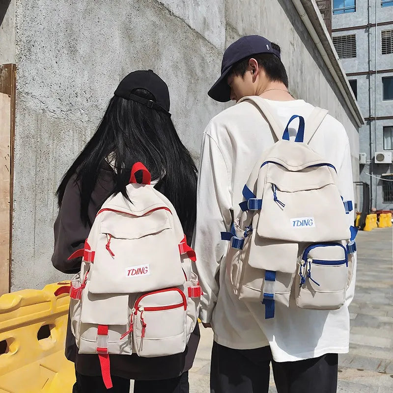 Nylon Large Capacity Women Backpack Waterproof School Bag For Girls