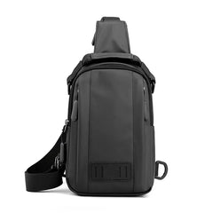 Nylon USB Charging Chest Bag Rucksack Travel Women Shoulder Backpack