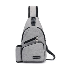 Nylon Chest Pack Crossbody Bag Casual Travel Rucksack Chest Bag