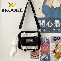 Nylon Messenger Bag Women Small Bag Harajuku Crossbody Bag
