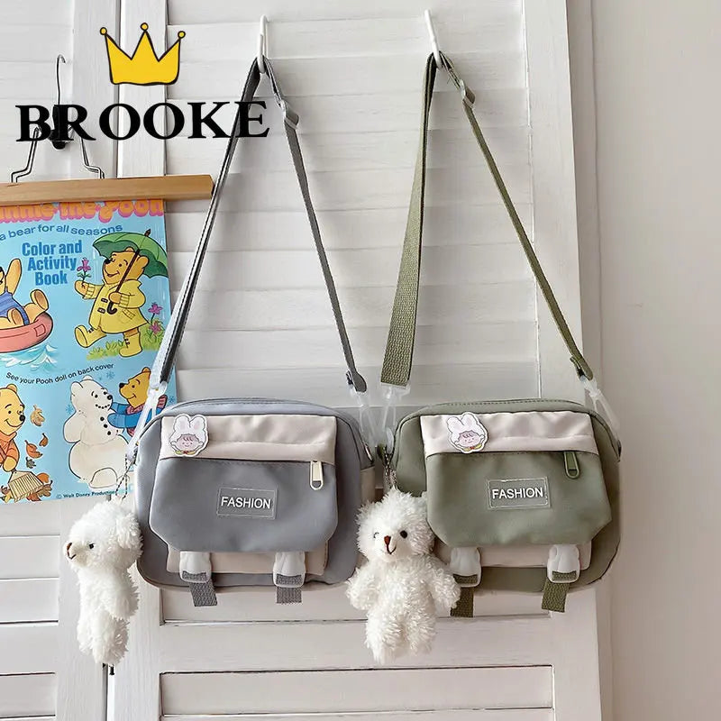 Nylon Messenger Bag Women Small Bag Harajuku Crossbody Bag