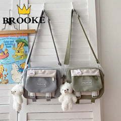Nylon Messenger Bag Women Small Bag Harajuku Crossbody Bag