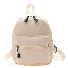 Korean Style Nylon Mini Backpack for Women Small Travel Bagpack