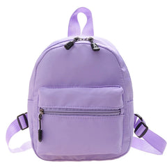 Korean Style Nylon Mini Backpack for Women Small Travel Bagpack