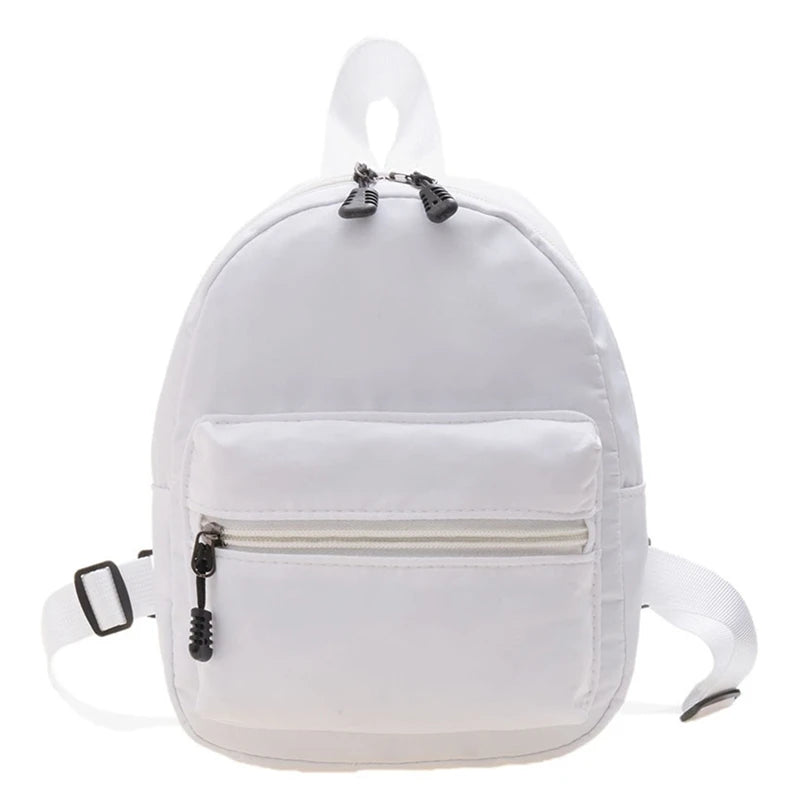 Korean Style Nylon Mini Backpack for Women Small Travel Bagpack