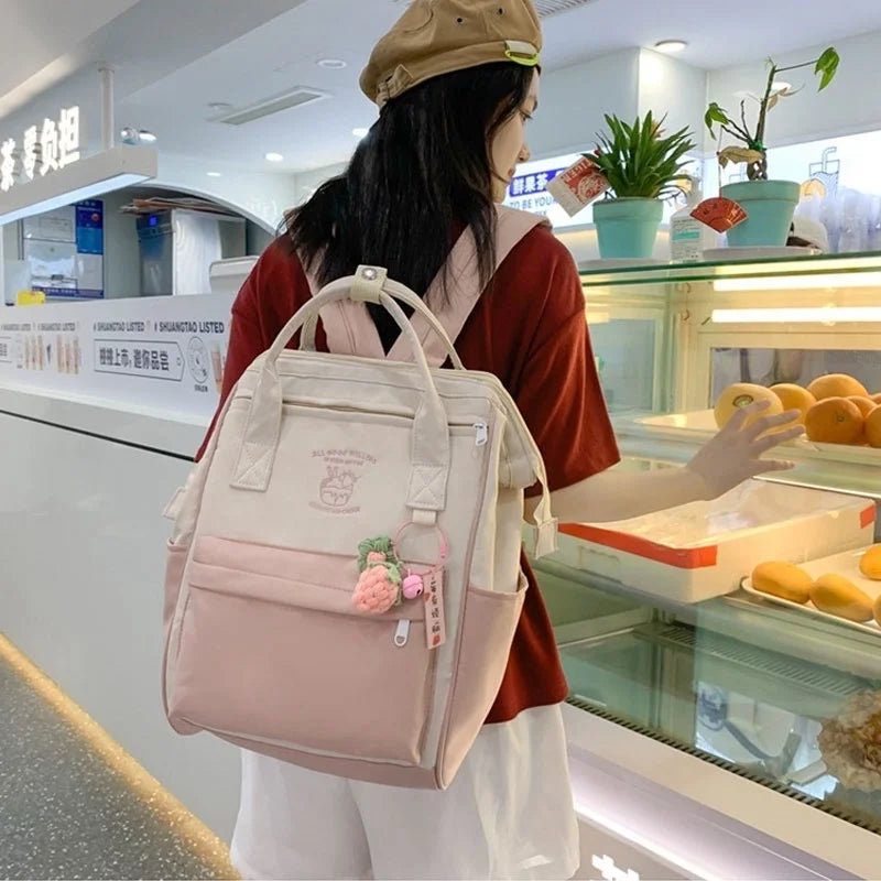 Nylon Backpack for Teens School Travel Bag