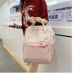 Nylon Backpack for Teens School Travel Bag