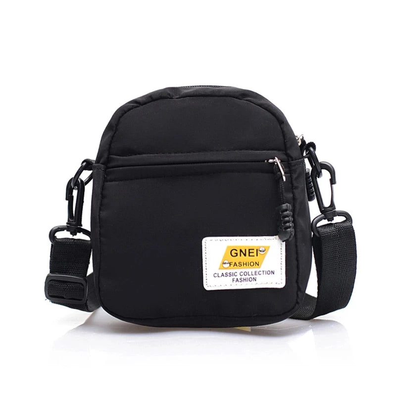 Small Nylon Crossbody Shoulder Bag with Adjustable Strap