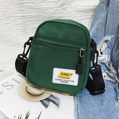 Small Nylon Crossbody Shoulder Bag with Adjustable Strap